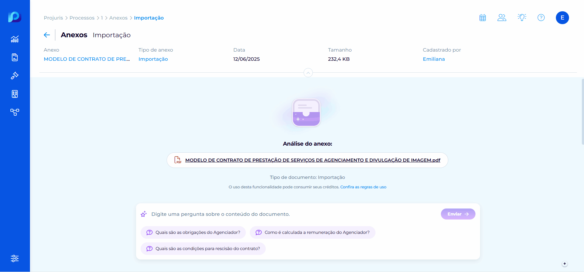 Pergunte à Projuris IA