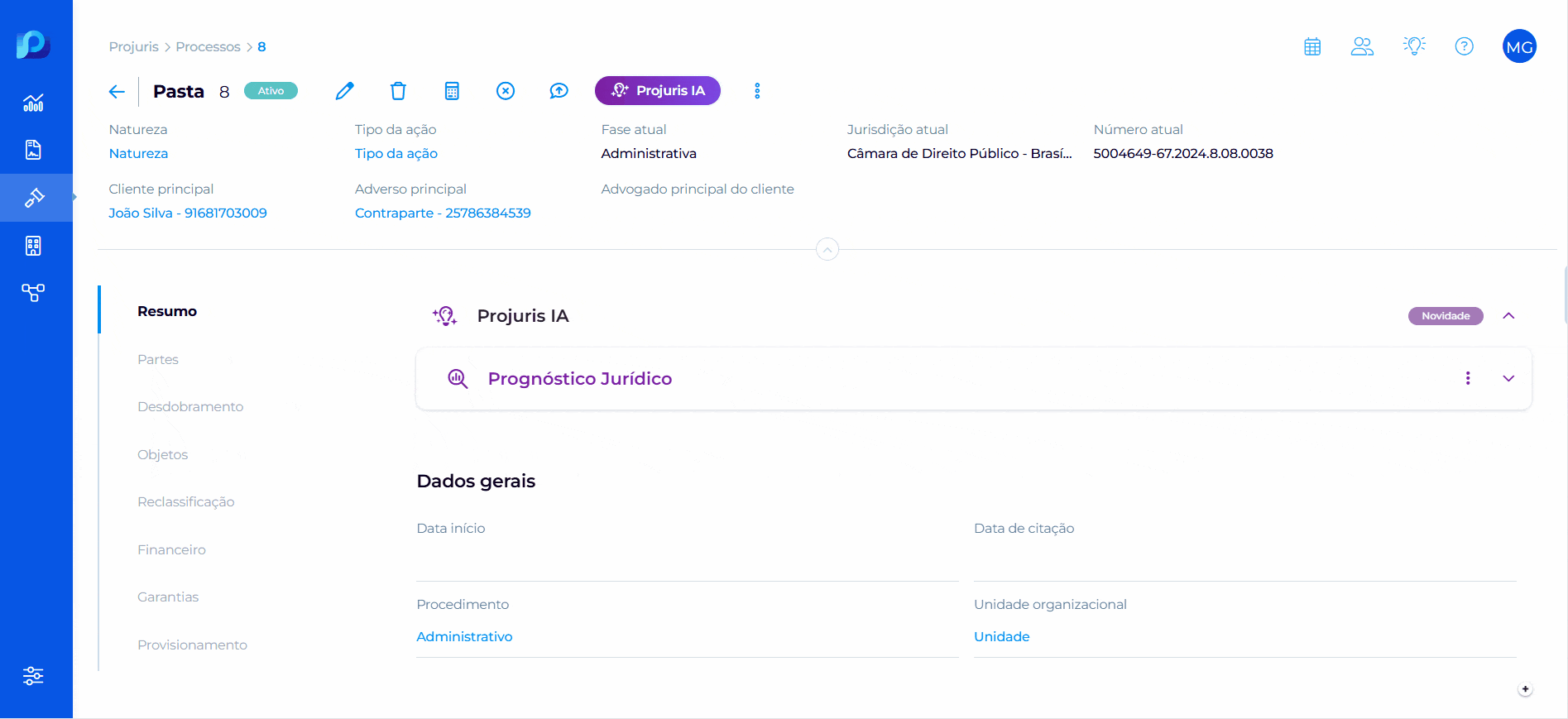 Prognóstico Jurídico com IA