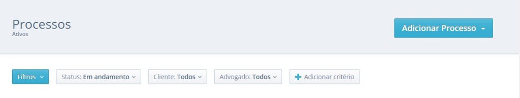 Software juridico - modulo processos
