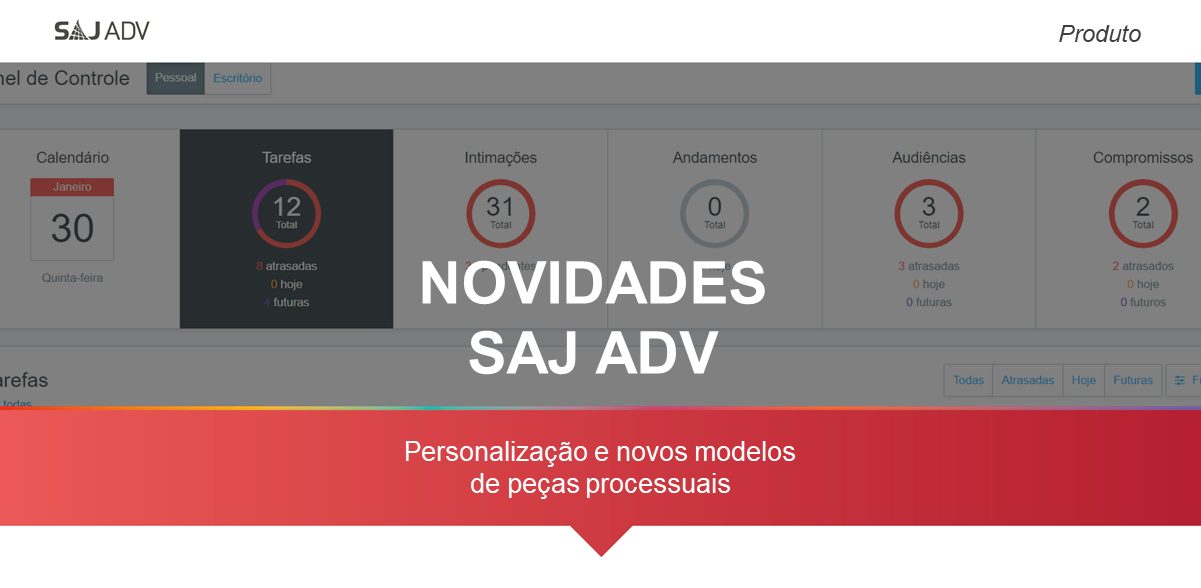 Featured image for “Novidades PROJURIS ADV: personalização e novos modelos de peças”