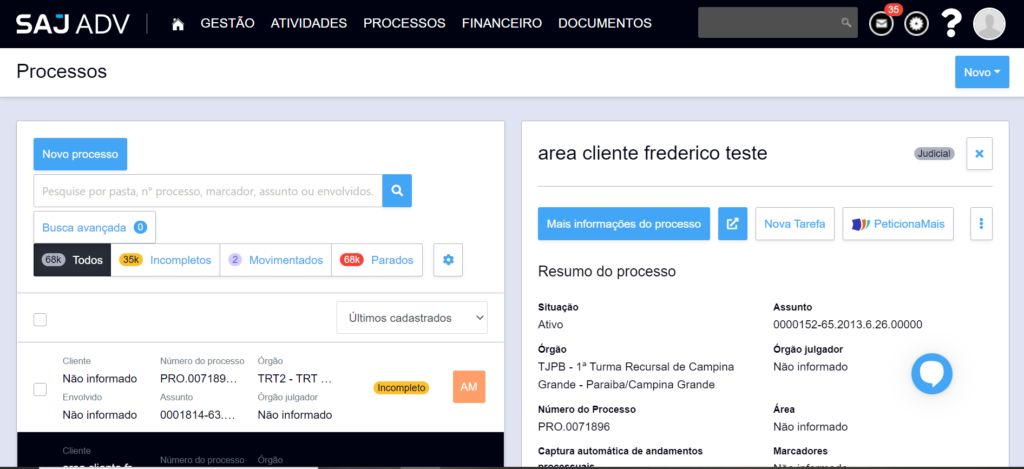 Como fazer um peticionamento eletrônico direto do SAJ ADV com certificado A1