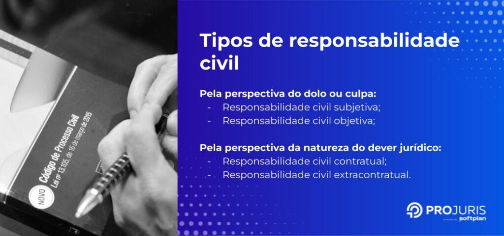 resumo sobre responsabilidade civil e os tipos de responsabilidade civil preistos no direito brasileiro