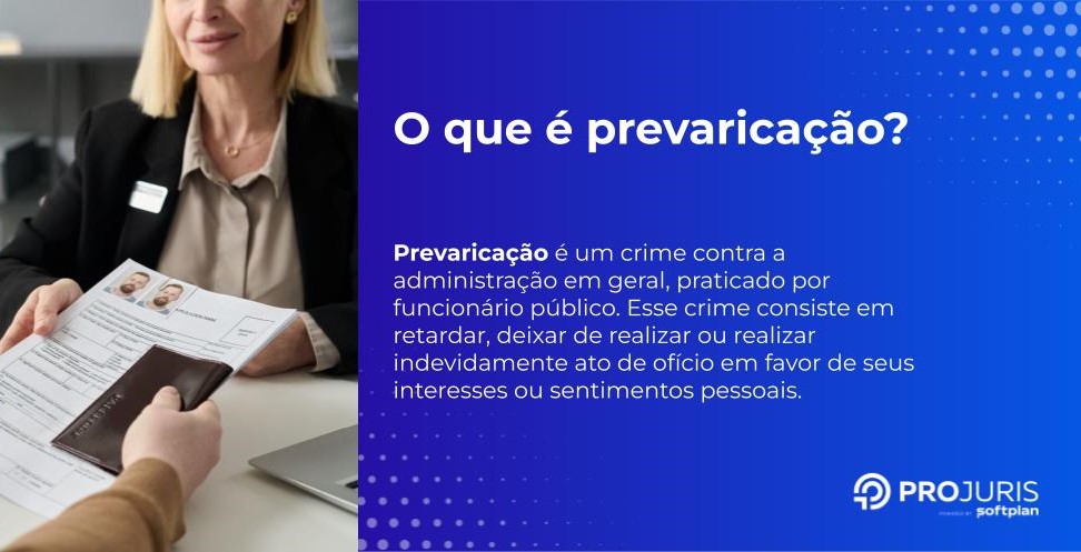 imagem com a definição de prevaricao, o que é esse crime