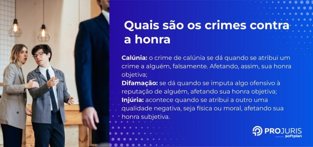 crimes contra a honra - calunia, injuria e difamação