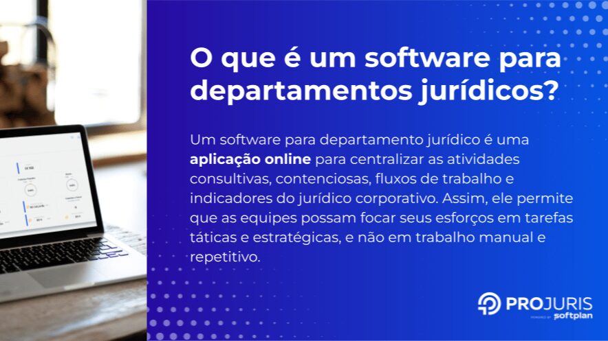 o que é um software para departamento jurídico, significado